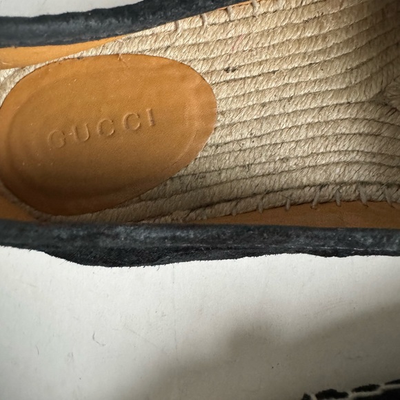 Gucci Womens Black Guccissima Suede Pilar Espadrille - EU 37 - Picture 7 of 13